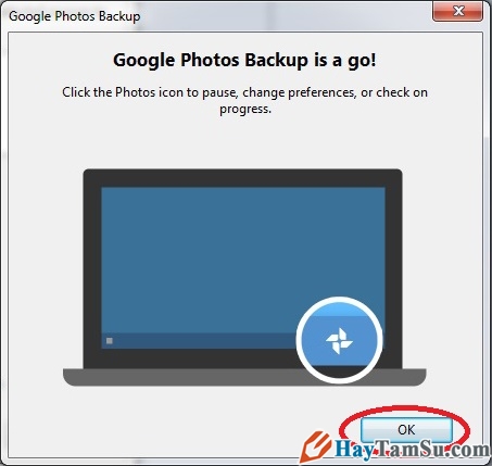 Hình 6 - Cách cài đặt ứng dụng Google Photos trên máy tính